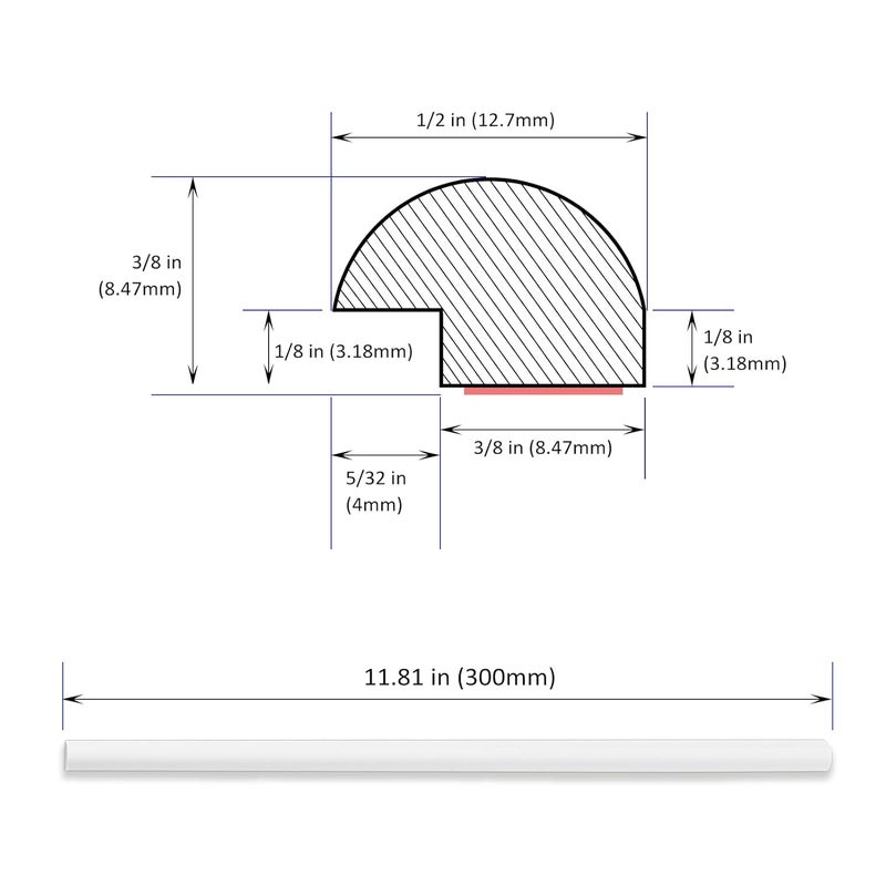 Tilingview 10-Pcs Peel and Stick Tile Edge Trim, 12 Inches Self-Adhesive Tile Edging Decorative Pencil Tile, PVC Molding Tile Trim for Backsplash (White) - Image 4